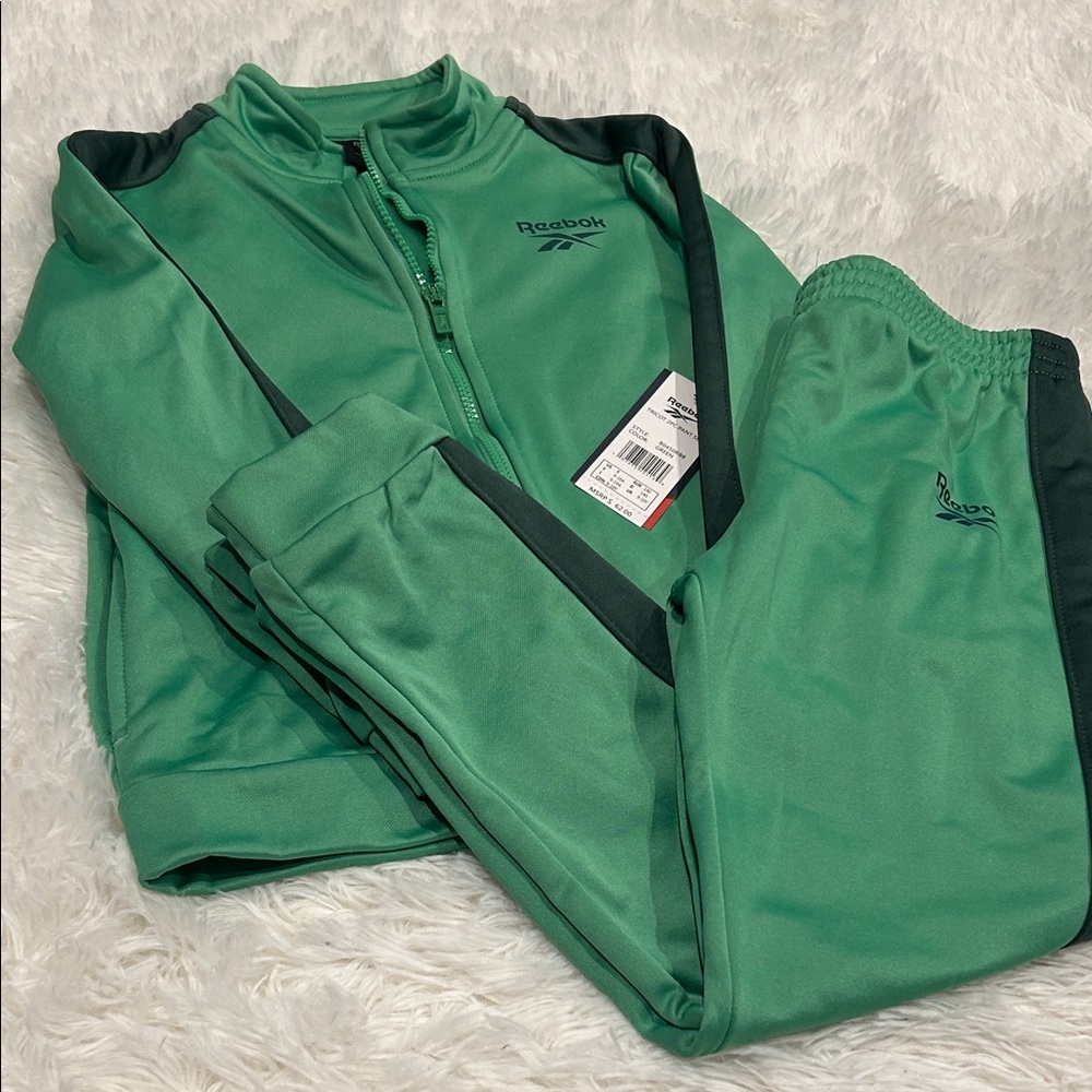 Reebok Kids Green Track Jacket & Pants